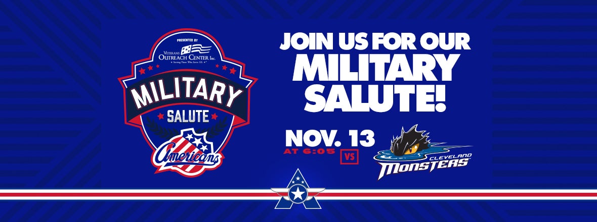 MILITARY SALUTE NIGHT SET FOR NOVEMBER 13