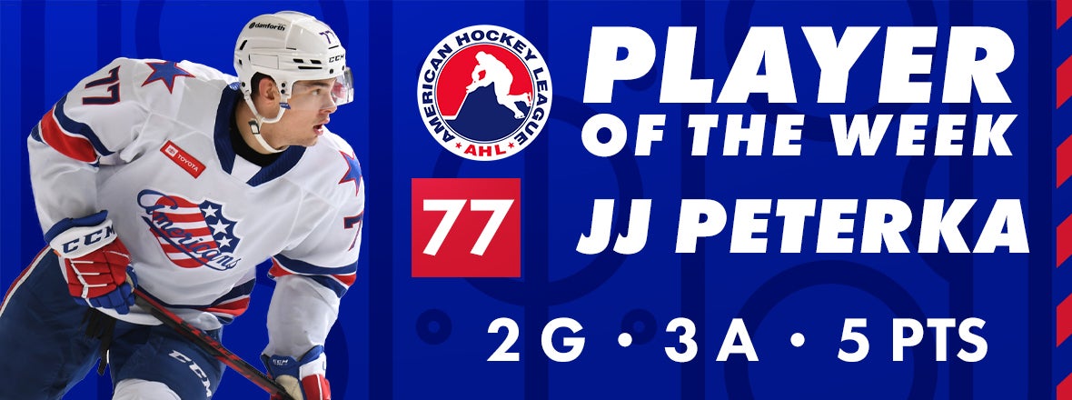 PETERKA NAMED AHL PLAYER OF THE WEEK