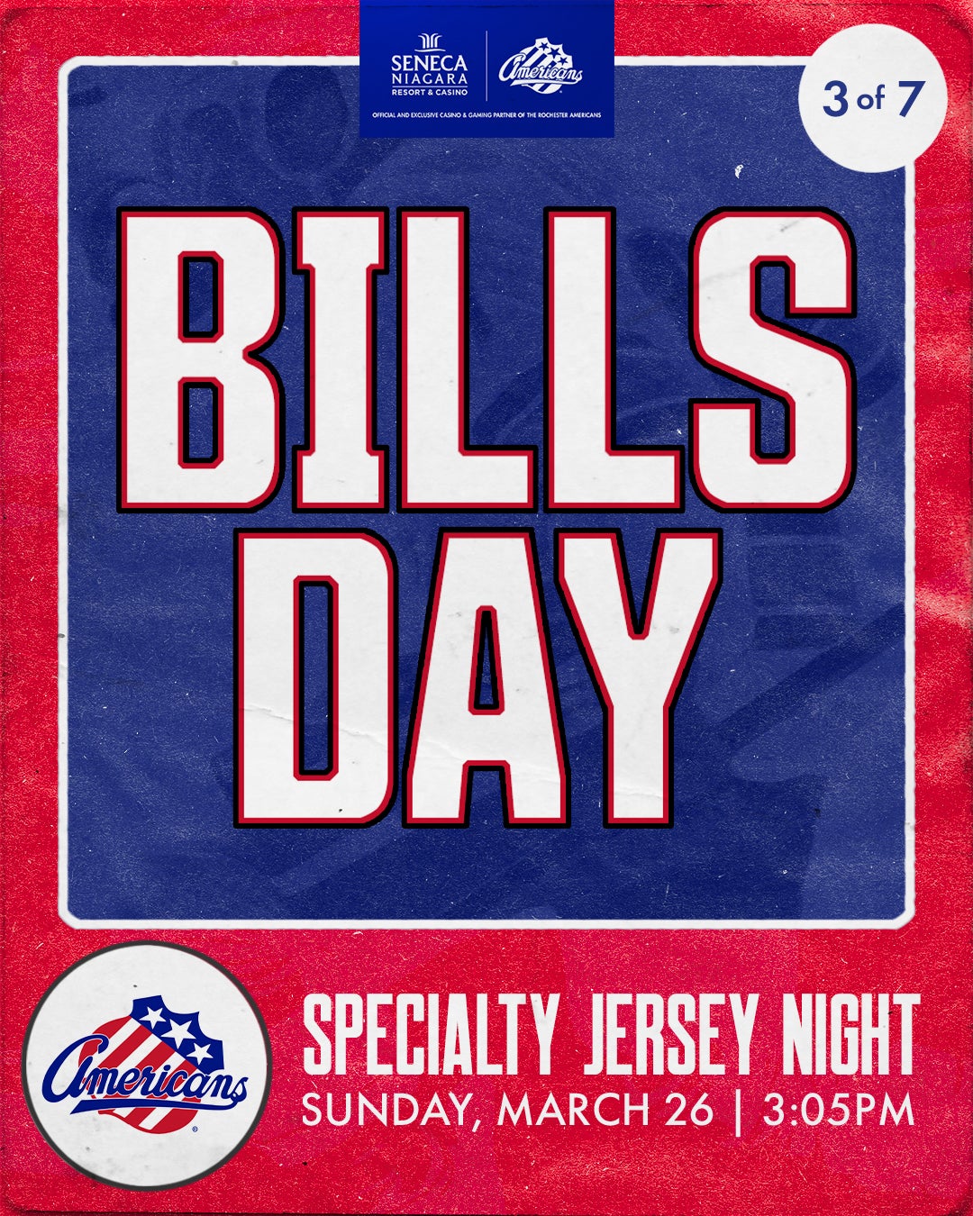 Rochester Americans wear Buffalo Bills inspired uniforms