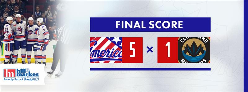 AMERKS OVERPOWER MONSTERS FOR SIXTH STRAIGHT WIN