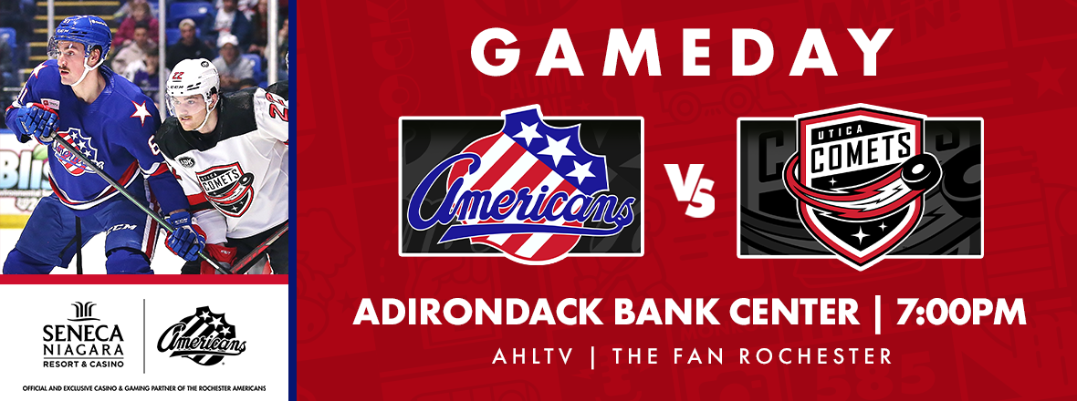 AMERKS LOOK FOR THIRD STRAIGHT WIN TONIGHT IN UTICA