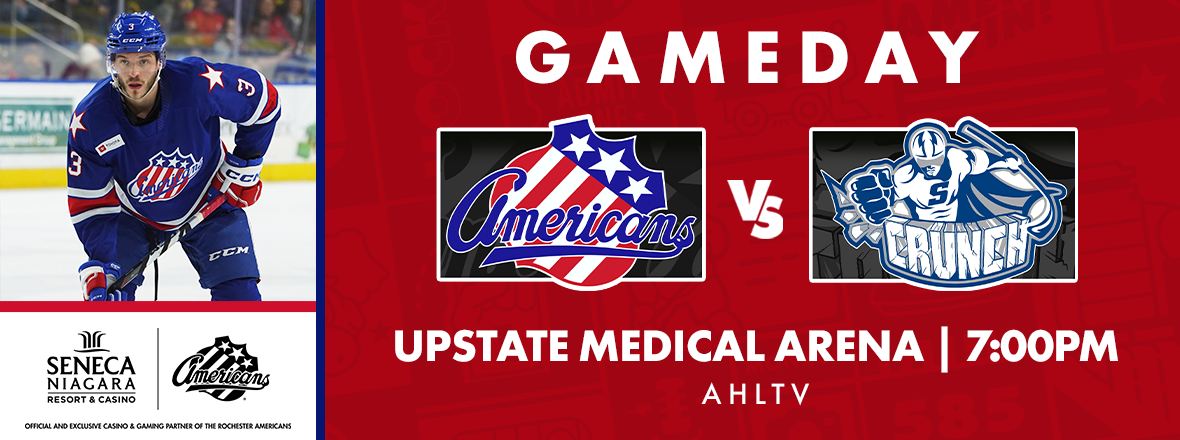 AMERKS, CRUNCH OPEN HOME-AND-HOME SERIES TONIGHT IN SYRACUSE