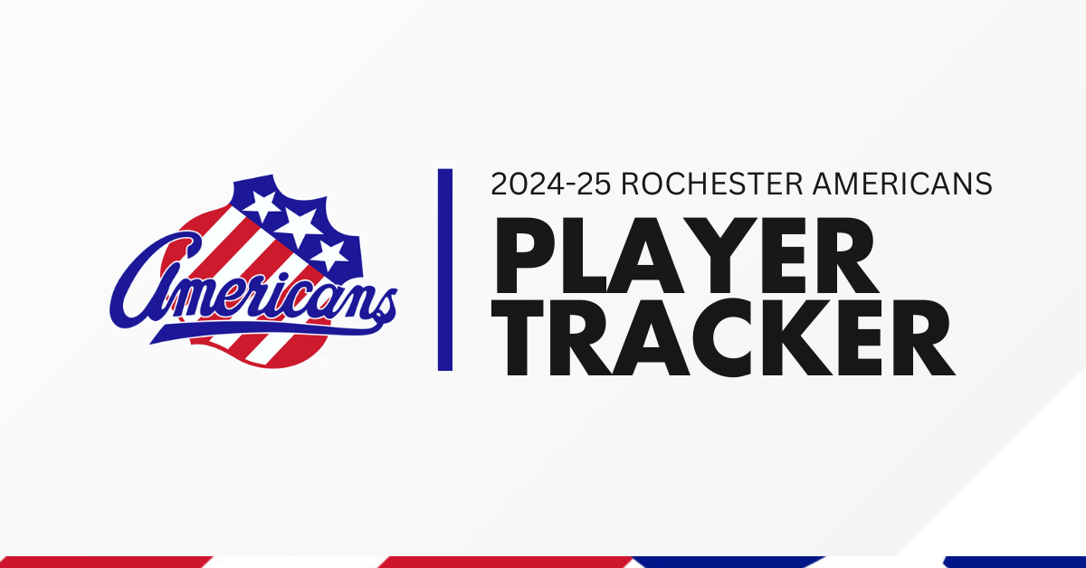 20242025 Player Tracker Rochester Americans