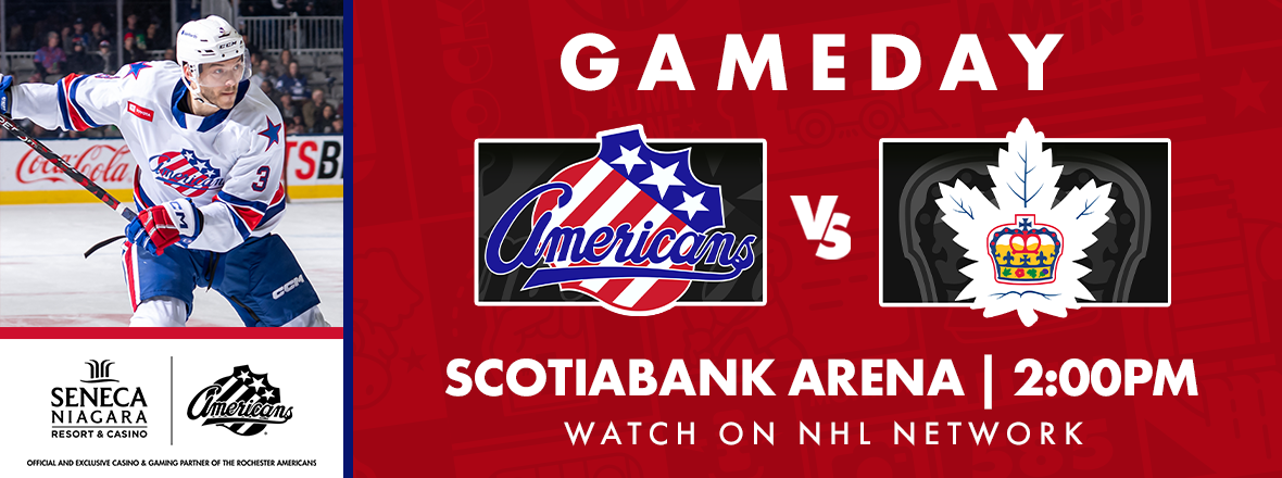 AMERKS FACE MARLIES IN MIDDAY MATINEE AT SCOTIABANK ARENA