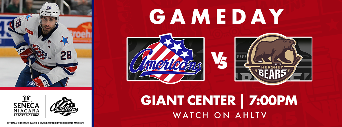 AMERKS CLOSE OUT BUSY STRETCH TONIGHT IN HERSHEY