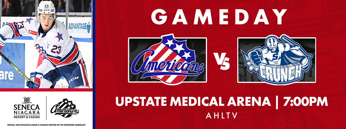 AMERKS, CRUNCH CLOSE OUT SEASON SERIES TONIGHT IN SYRACUSE
