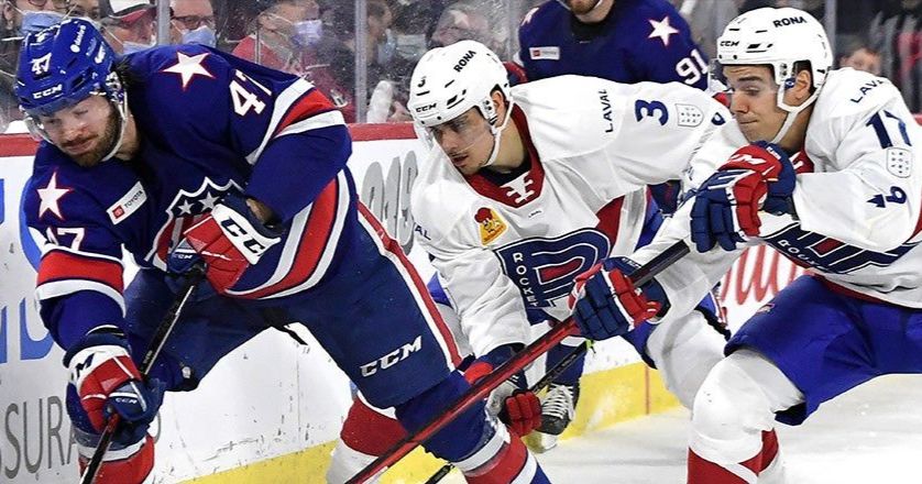 AMERKS DROP FIRST OF TWO TO LAVAL