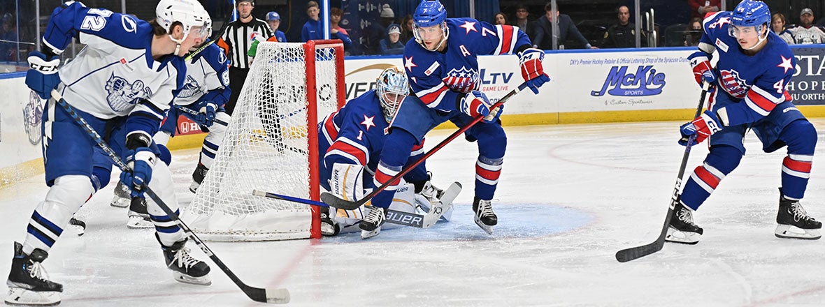 LUUKKONEN BACKSTOPS AMERKS TO 3-1 WIN OVER CRUNCH