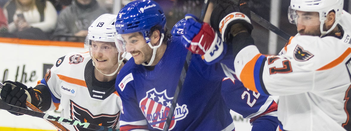 AMERKS COME UP SHORT IN 5-4 LOSS TO PHANTOMS