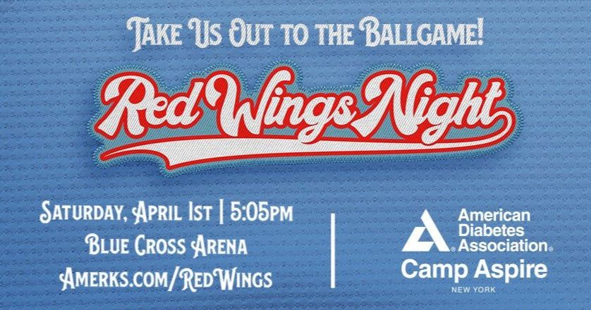 JOIN THE AMERKS FOR RED WINGS NIGHT ON SATURDAY AT THE BLUE CROSS ARENA