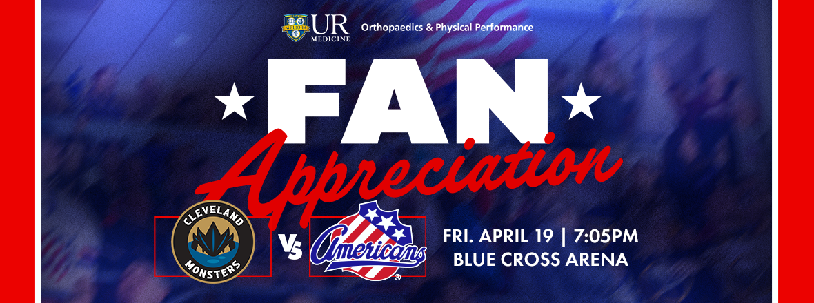 JOIN THE AMERKS FOR FAN APPRECIATION NIGHT 