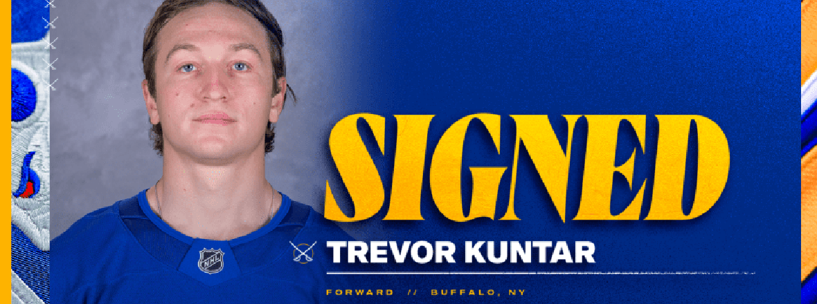 SABRES INK KUNTAR TO NHL CONTRACT