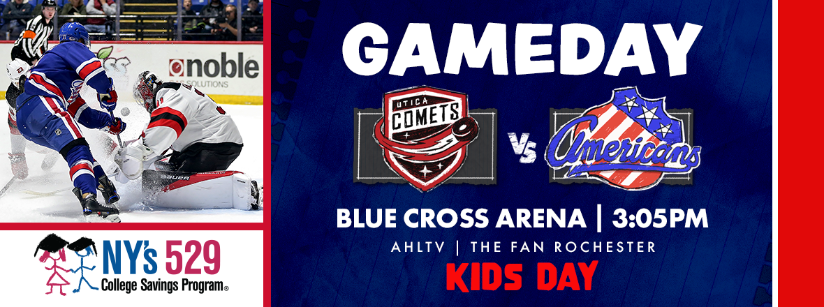 AMERKS HOST COMETS IN AFTERNOON MATINEE