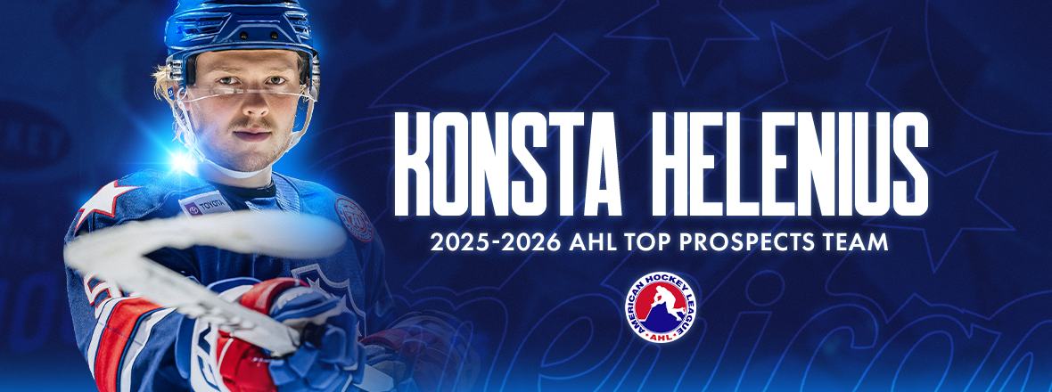 HELENIUS NAMED TO 2025-26 AHL TOP PROSPECTS TEAM