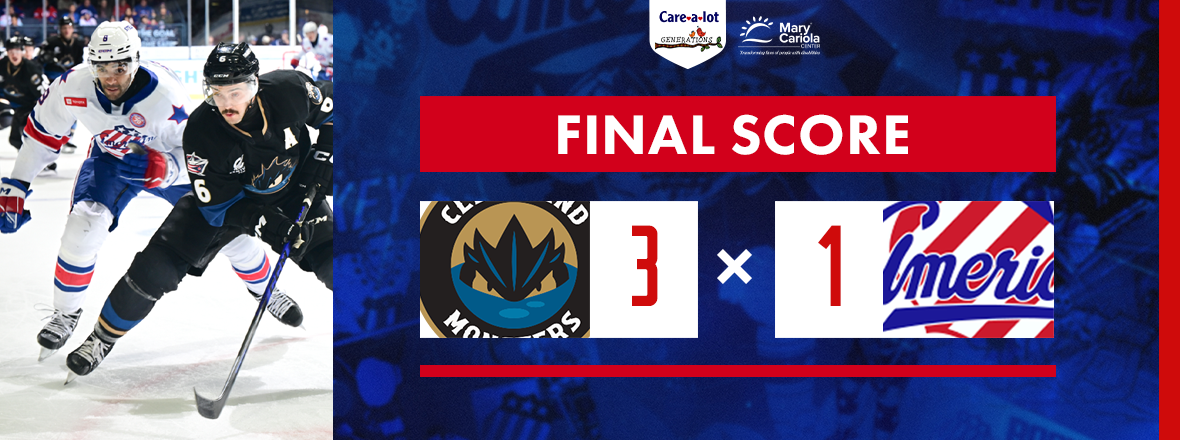 AMERKS TRIPPED UP BY MONSTERS