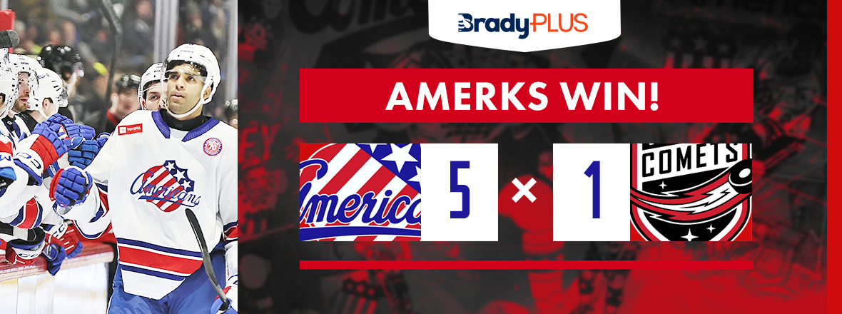 AMERKS HEAD INTO ALL-STAR BREAK WITH 5-1 WIN OVER COMETS