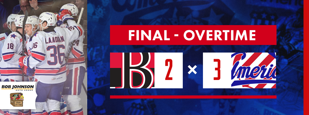 ROSÉN LIFTS AMERKS TO OVERTIME WIN OVER BELLEVILLE