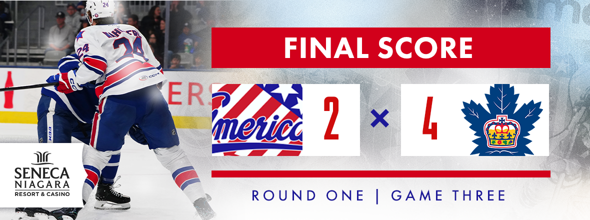 AMERKS SEASON ENDS IN GAME 3 LOSS TO MARLIES