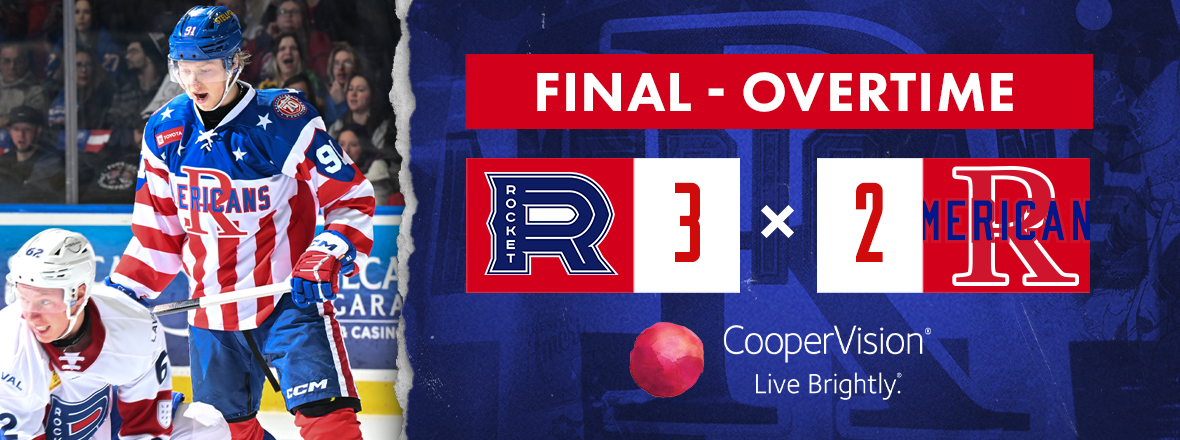 AMERKS COME UP SHORT TO ROCKET IN OVERTIME