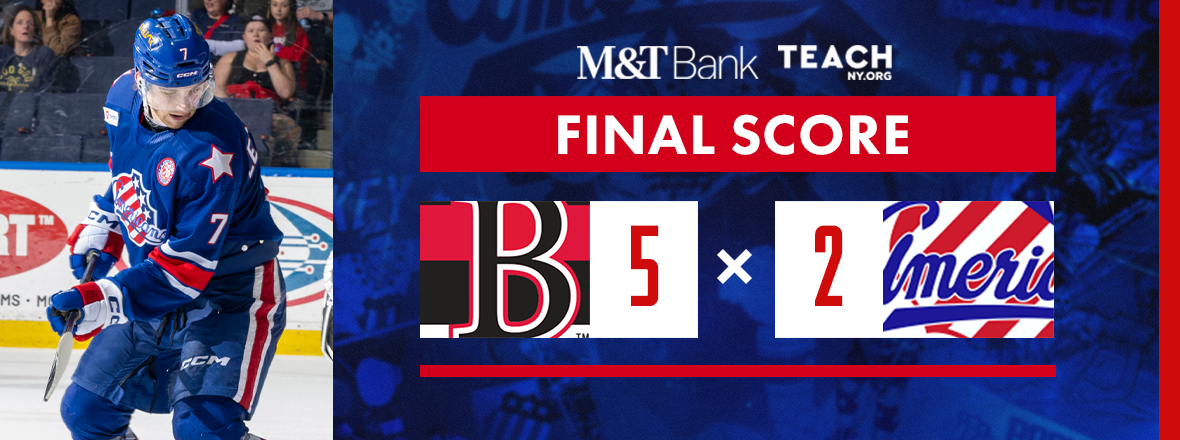 AMERKS COME UP SHORT IN SEASON SERIES FINALE TO BELLEVILLE