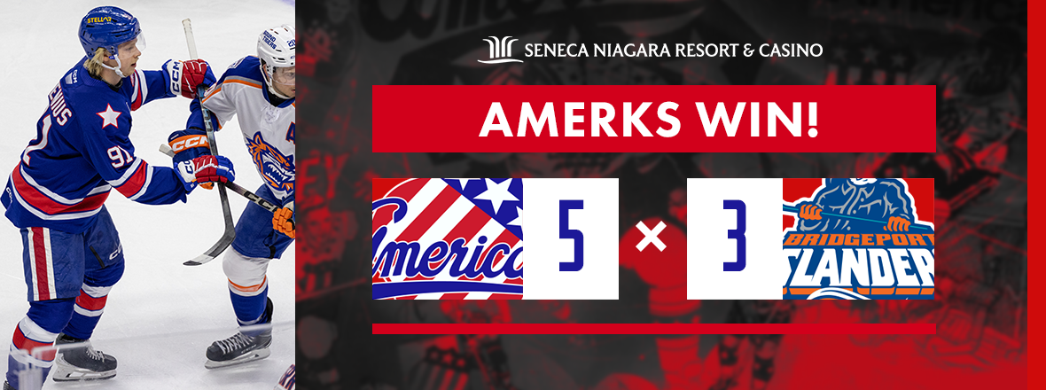 AMERKS PULL AWAY FROM ISLANDERS IN THIRD PERIOD