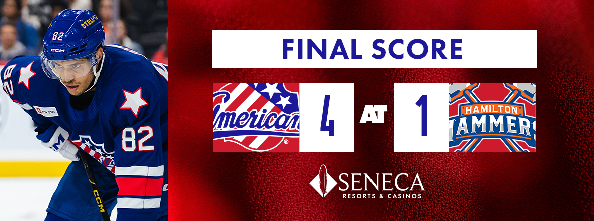 AMERKS LAY DOWN THE HAMMER IN RETURN TO HAMILTON