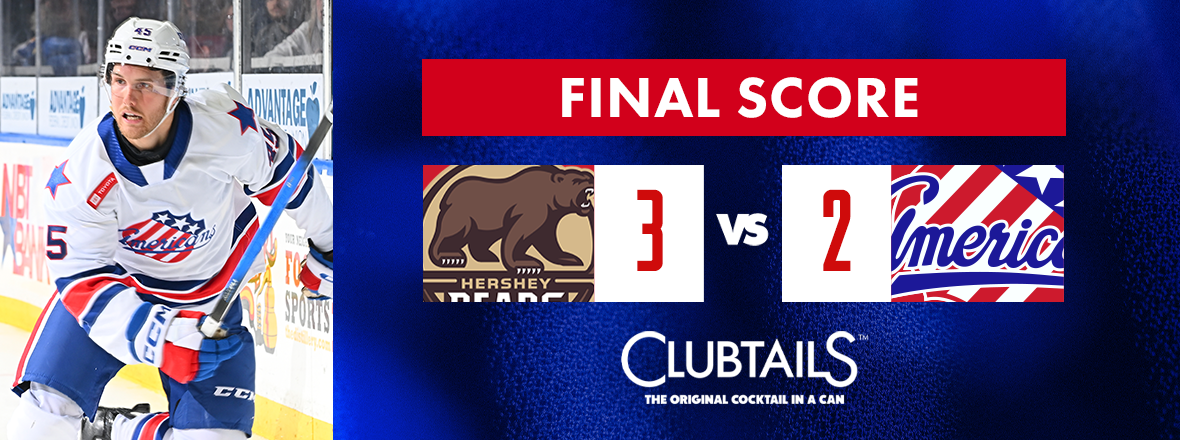 AMERKS COMEBACK FALLS SHORT IN 3-2 SETBACK TO BEARS