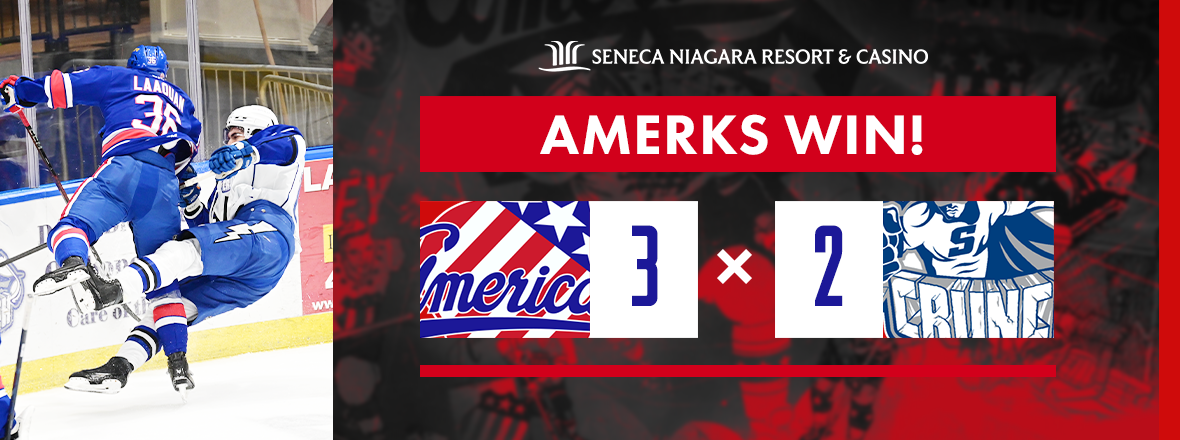 AMERKS HOLD OFF CRUNCH FOR FIRST WIN OF NEW YEAR