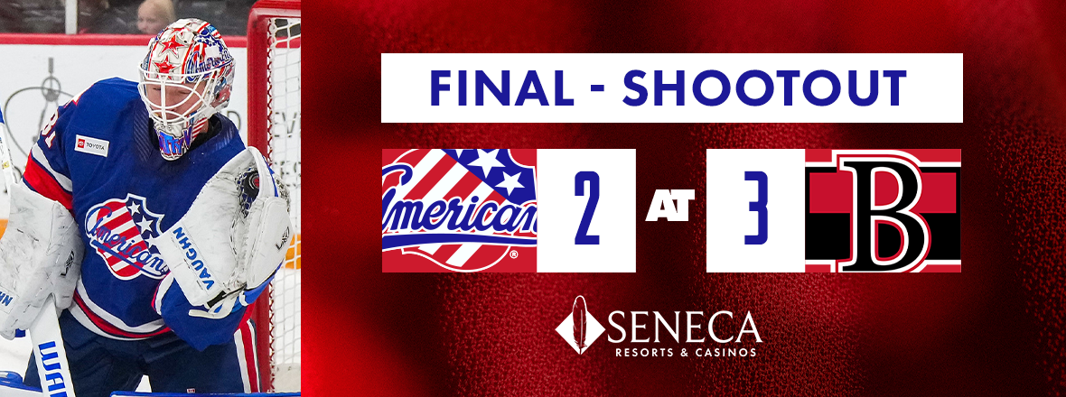 AMERKS COME UP SHORT IN SHOOTOUT LOSS TO SENS