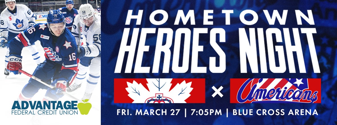 HOMETOWN HEROES NIGHT MARCH 27 AGAINST TORONTO