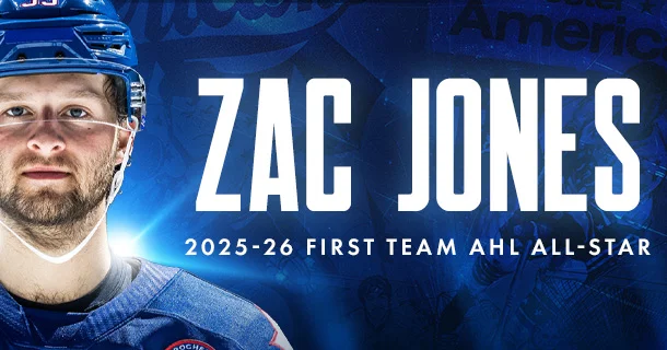 AMERKS DEFENSEMAN ZAC JONES NAMED TO 2025-26 AHL FIRST ALL-STAR TEAM