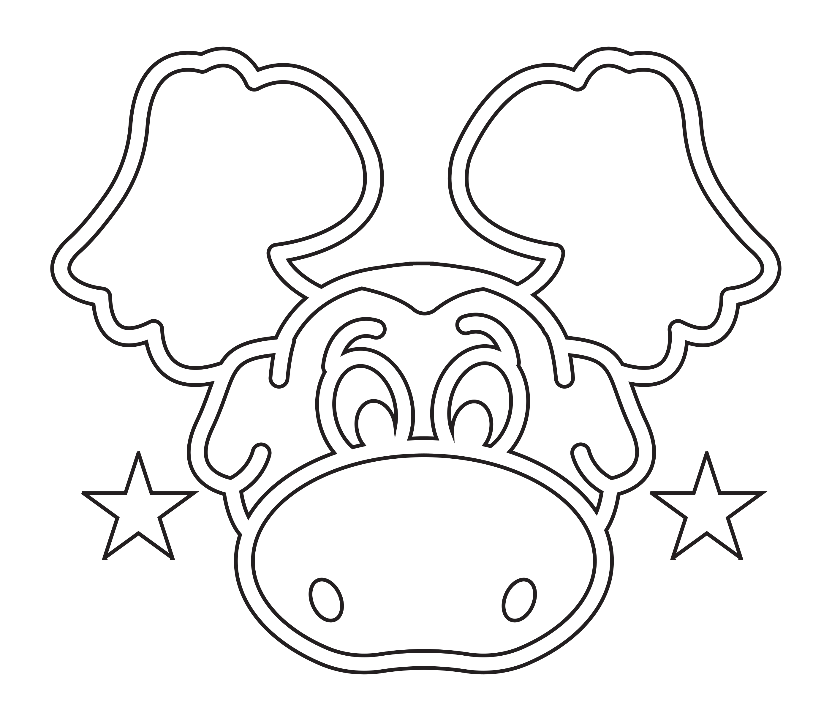 Moose 1 - Amerks Coloring Page
